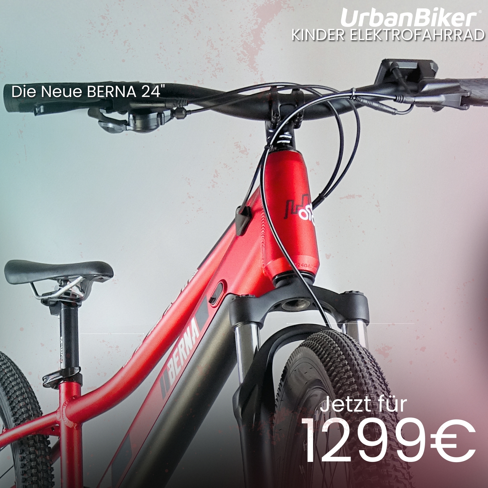 Urbanbiker Berna 24″ | Kinder E-Bike | 70KM Reichweite